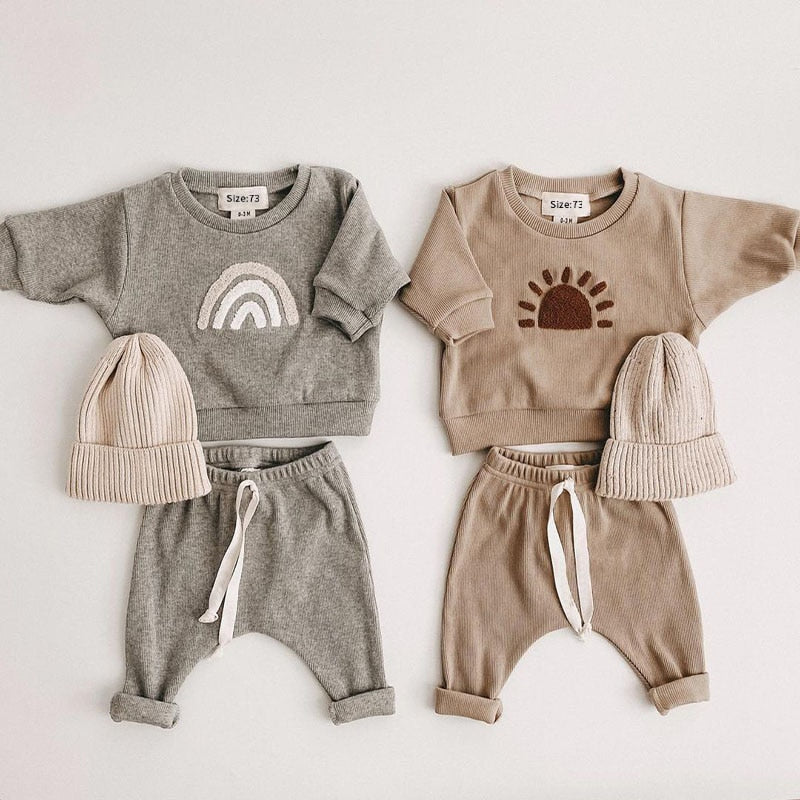 Rainbow & Sun Tracksuit Set (3 colors)